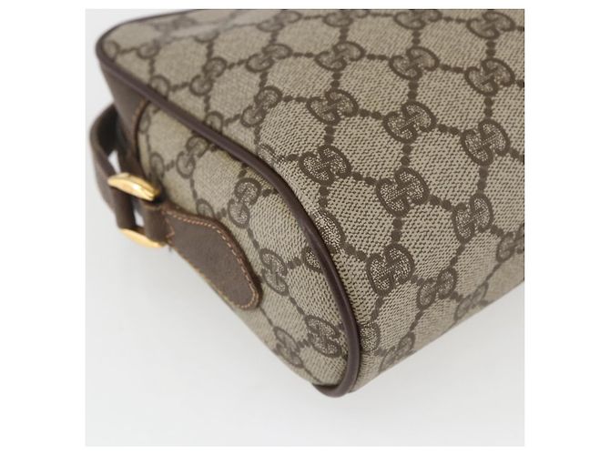 Borsa a Spalla Gucci GG Supreme Web Sherry Line PVC Beige 56 02 087 Auth ep12559 - vista 17
