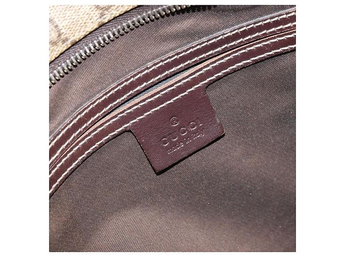 Gucci Borsa a Spalla GG Supreme PVC Beige Oro 201446 Auth BA9409 D'oro - vista 19