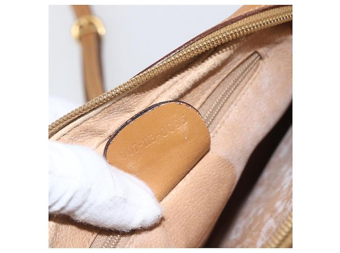 Gucci Borsa a Spalla Micro GG Supreme PVC Beige Oro 007 113 0095 Auth ka1300 D'oro - vista 12