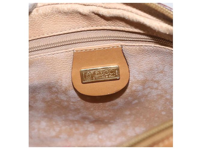 Gucci Borsa a Spalla Micro GG Supreme PVC Beige Oro 007 113 0095 Auth ka1300 D'oro - vista 17