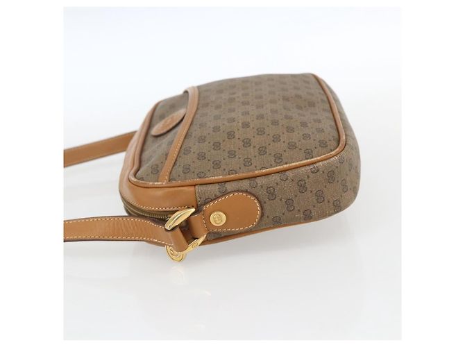 Gucci Borsa a Spalla Micro GG Supreme PVC Beige Oro 007 113 0095 Auth ka1300 D'oro - vista 3