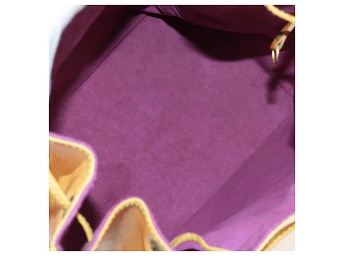 Noe LOUIS VUITTON Borsa a Spalla Petit Noé Epi Gialla M44109 LV Auth BA9123 Giallo - vista 11