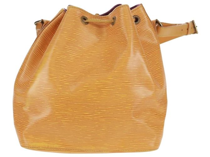 Noe LOUIS VUITTON Borsa a Spalla Petit Noé Epi Gialla M44109 LV Auth BA9123 Giallo - vista 2