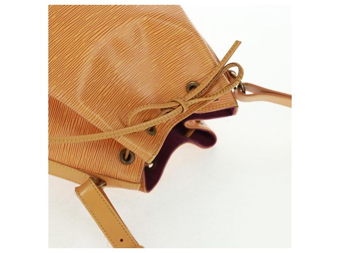 Noe LOUIS VUITTON Borsa a Spalla Petit Noé Epi Gialla M44109 LV Auth BA9123 Giallo - vista 6