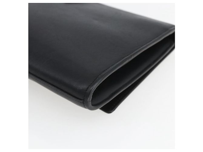 SAINT LAURENT Pochette in Pelle Nera Oro Auth ka1261 Nero D'oro - vista 14