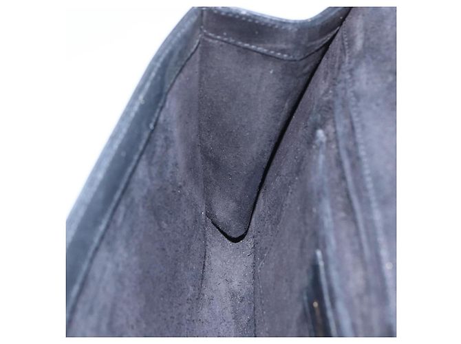 SAINT LAURENT Pochette in Pelle Nera Oro Auth ka1261 Nero D'oro - vista 17