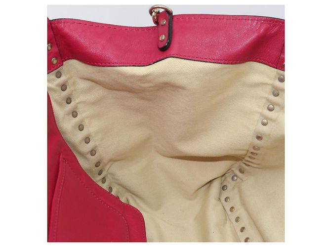 VALENTINO Rock Nieten Tote Bag Leder 2in1 Rosa Gold Auth BA9403 Pink Golden - Ansicht 20