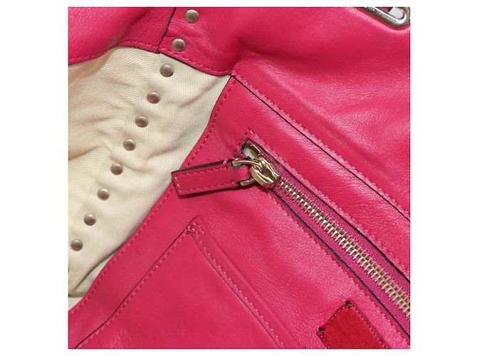 VALENTINO Rock Nieten Tote Bag Leder 2in1 Rosa Gold Auth BA9403 Pink Golden - Ansicht 22