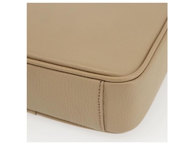 Burberry Borsa a Spalla in Pelle Beige Argento Auth am10199V - vista 15
