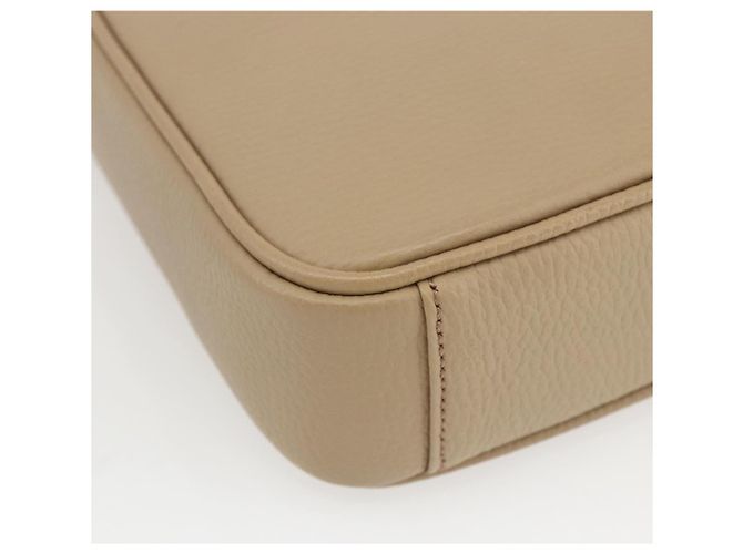 Burberry Borsa a Spalla in Pelle Beige Argento Auth am10199V - vista 16
