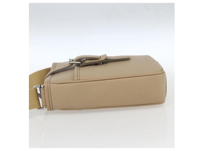 Burberry Borsa a Spalla in Pelle Beige Argento Auth am10199V - vista 3