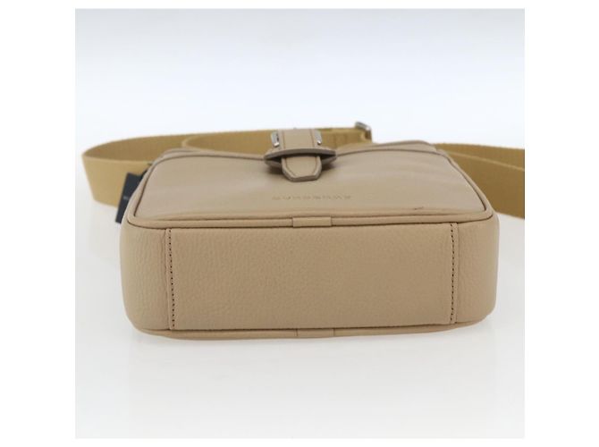 Burberry Borsa a Spalla in Pelle Beige Argento Auth am10199V - vista 5