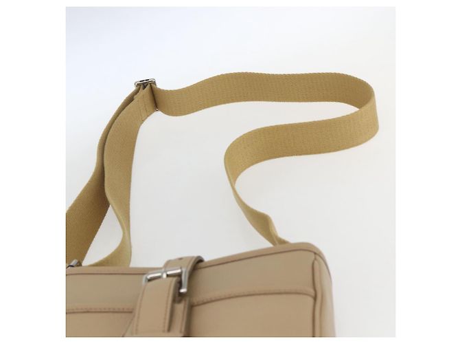 Burberry Borsa a Spalla in Pelle Beige Argento Auth am10199V - vista 8