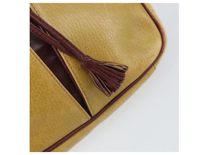 CARTIER Borsa a Spalla Must Line Pelle Oro Giallo Auth BA9382 D'oro - vista 10