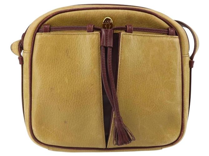 CARTIER Borsa a Spalla Must Line Pelle Oro Giallo Auth BA9382 D'oro - vista 13