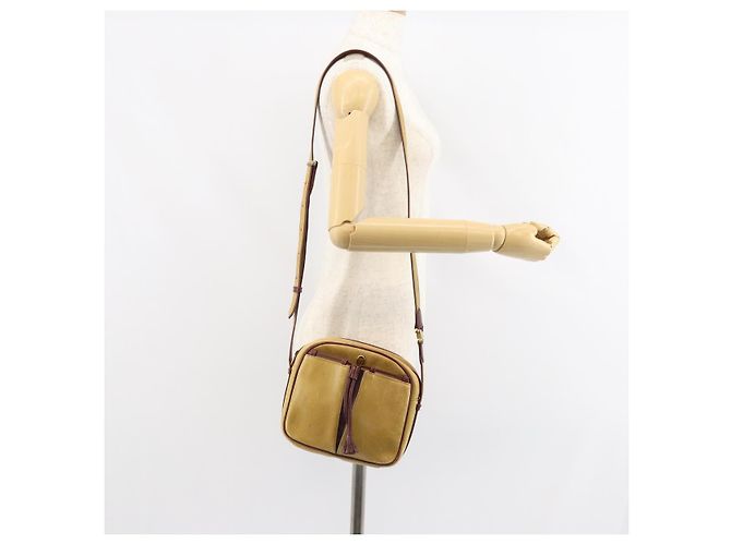CARTIER Borsa a Spalla Must Line Pelle Oro Giallo Auth BA9382 D'oro - vista 24