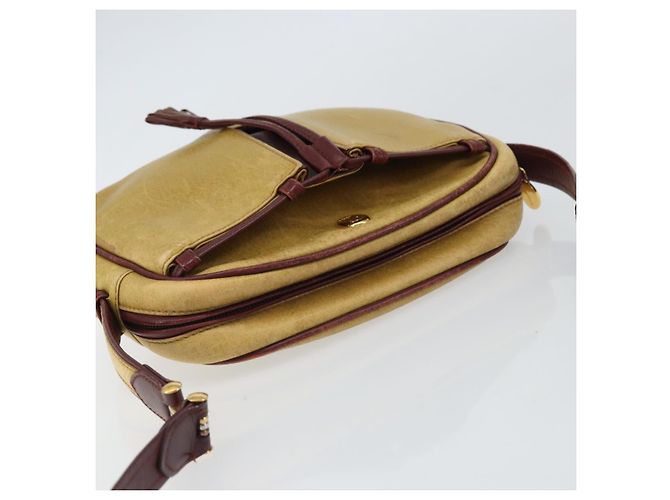 CARTIER Borsa a Spalla Must Line Pelle Oro Giallo Auth BA9382 D'oro - vista 6