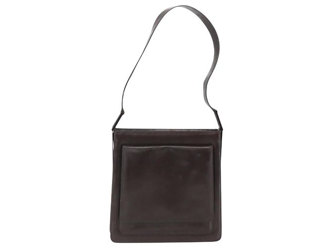 Gucci Borsa a Spalla in Pelle Marrone Auth 160297 - vista 13