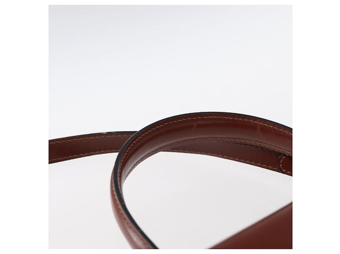 BALLY Borsa a Mano in Pelle 2 in 1 Marrone Oro Auth 159141 D'oro - vista 14