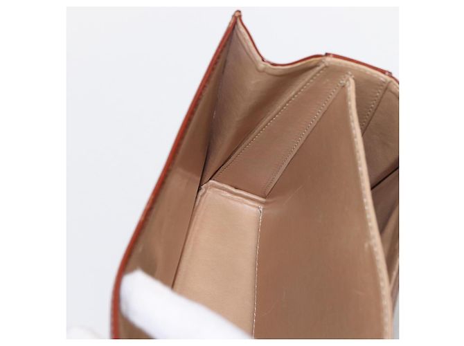 BALLY Borsa a Mano in Pelle 2 in 1 Marrone Oro Auth 159141 D'oro - vista 24