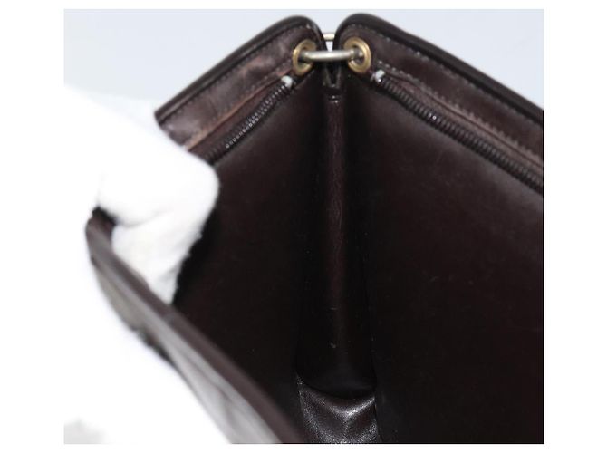 Borsa a Spalla in Tela Trotter Christian Dior Beige Oro Auth 159028 D'oro - vista 19