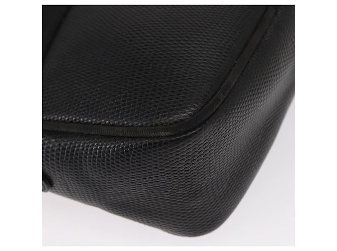 Borsa a Spalla Vala in Pelle Nera e Oro Salvatore Ferragamo Auth gh1483 - vista 9