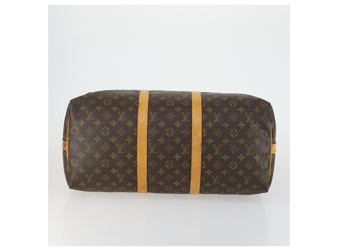 LOUIS VUITTON Borsa Boston Monogram Keepall Bandoulière 50 M41416 LV Auth 157024 Monogramma - vista 5
