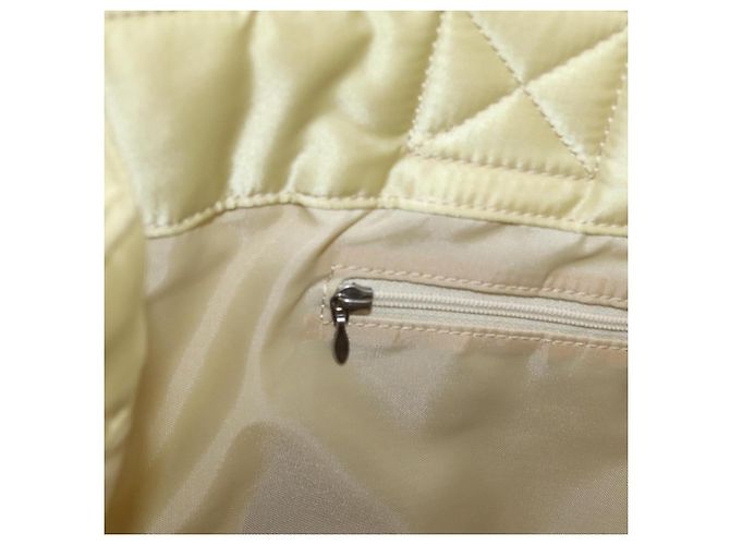 Borsa tote in nylon blu Burberry Label, argento, beige Auth gh1498 - vista 20
