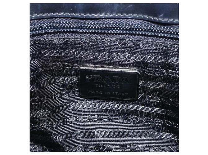 PRADA Sports Backpack Canvas Black Silver Auth 160521 Silvery - view 17