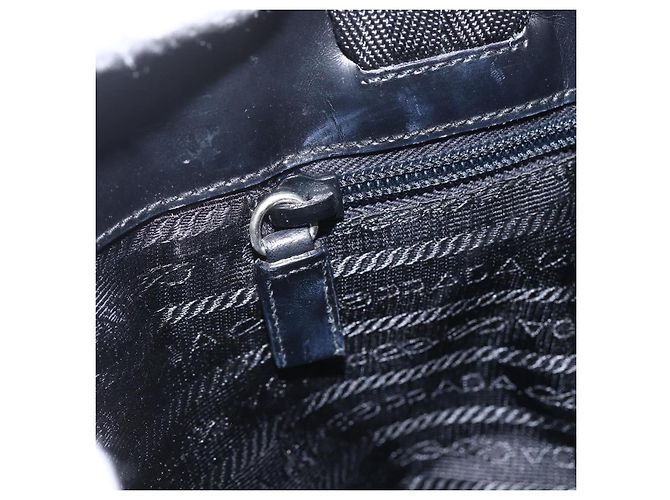 PRADA Sports Backpack Canvas Black Silver Auth 160521 Silvery - view 18