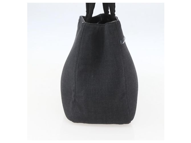 PRADA Sports Backpack Canvas Black Silver Auth 160521 Silvery - view 3