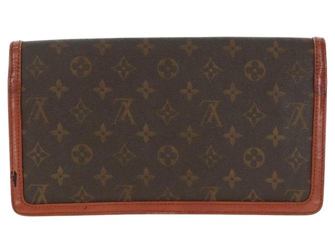 LOUIS VUITTON Pochette Dam GM Monogram Borsa Clutch 2 Set M51810 LV Auth ka1361 Monogramma - vista 3