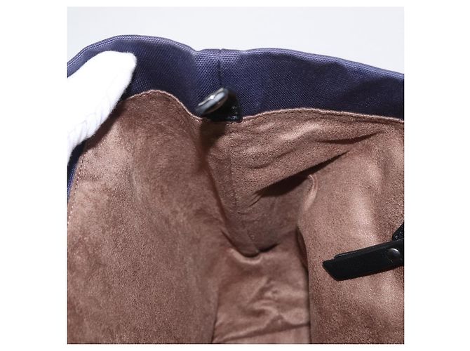 Jimmy Choo Tote Bag Sophia S aus Canvas Navy Silber Auth BA9319 Marineblau - Ansicht 18