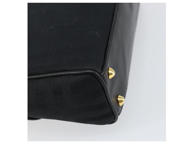 Autre Marque Borsa a mano in pelle e tela Nova Check di Burberrys Nero Oro Auth gh1496 D'oro - vista 16