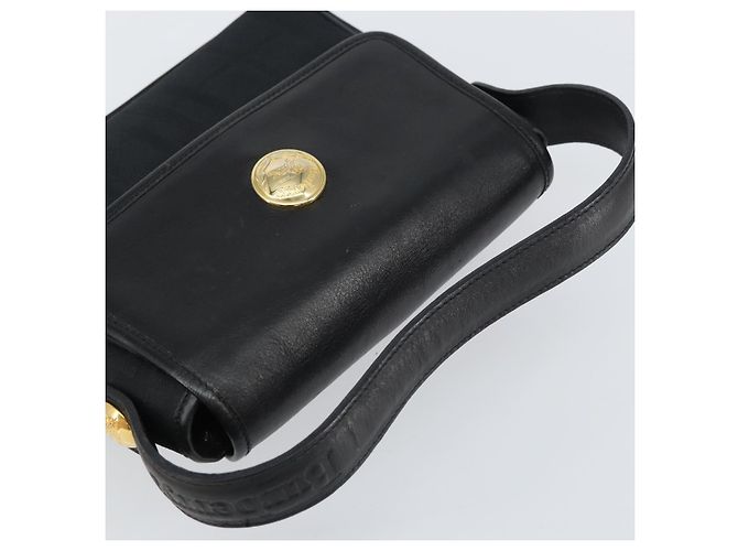 Autre Marque Borsa a mano in pelle e tela Nova Check di Burberrys Nero Oro Auth gh1496 D'oro - vista 6