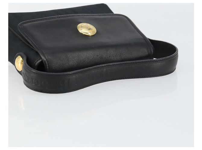 Autre Marque Borsa a mano in pelle e tela Nova Check di Burberrys Nero Oro Auth gh1496 D'oro - vista 7