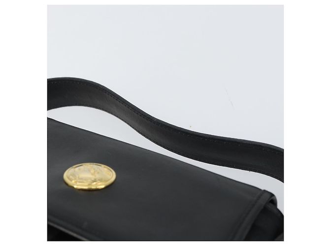 Autre Marque Borsa a mano in pelle e tela Nova Check di Burberrys Nero Oro Auth gh1496 D'oro - vista 8