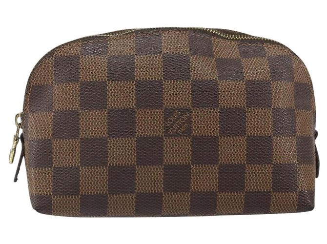 LOUIS VUITTON Kosmetiktäschchen PM Damier Ebene N47516 Authentisch LV BA9448 - Ansicht 13
