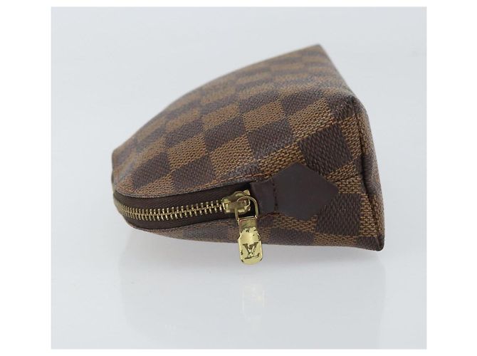 LOUIS VUITTON Kosmetiktäschchen PM Damier Ebene N47516 Authentisch LV BA9448 - Ansicht 4