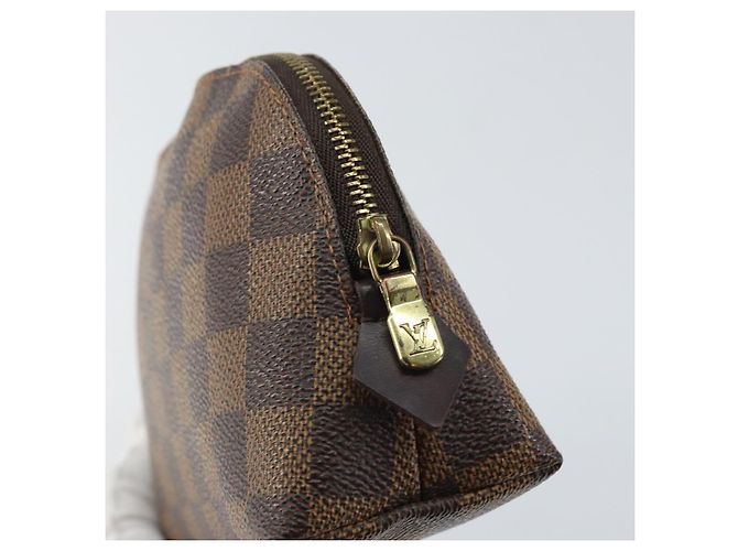 LOUIS VUITTON Kosmetiktäschchen PM Damier Ebene N47516 Authentisch LV BA9448 - Ansicht 8