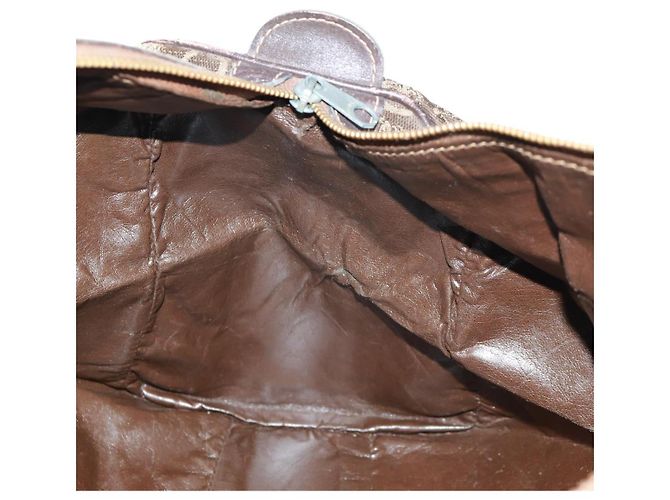 Céline Borsa Boston Celine C Sulky in tela marrone e oro Auth bs31834 D'oro - vista 19