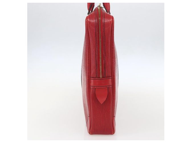 LOUIS VUITTON Epi Porta Documenti da Viaggio Borsa Business Rossa M54477 LV Auth 159411 Rosso - vista 3