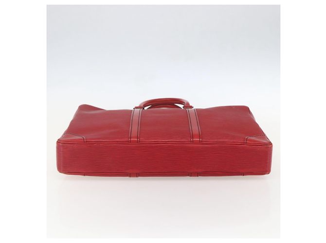 LOUIS VUITTON Epi Porta Documenti da Viaggio Borsa Business Rossa M54477 LV Auth 159411 Rosso - vista 5