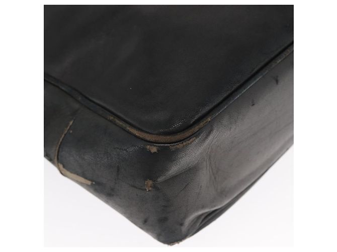 Borsa a Spalla CHANEL in Pelle di Agnello Nera Oro CC Auth BA9188 Nero D'oro - vista 14