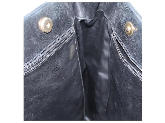 Borsa a Spalla CHANEL in Pelle di Agnello Nera Oro CC Auth BA9188 Nero D'oro - vista 18