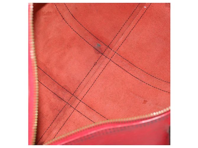 LOUIS VUITTON Epi Keepall 45 Borsa Boston Rossa M42977 LV Auth BA8834 Rosso - vista 10