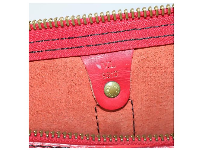 LOUIS VUITTON Epi Keepall 45 Borsa Boston Rossa M42977 LV Auth BA8834 Rosso - vista 12