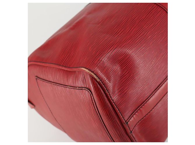 LOUIS VUITTON Epi Keepall 45 Borsa Boston Rossa M42977 LV Auth BA8834 Rosso - vista 17