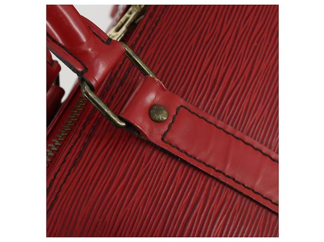 LOUIS VUITTON Epi Keepall 45 Borsa Boston Rossa M42977 LV Auth BA8834 Rosso - vista 18