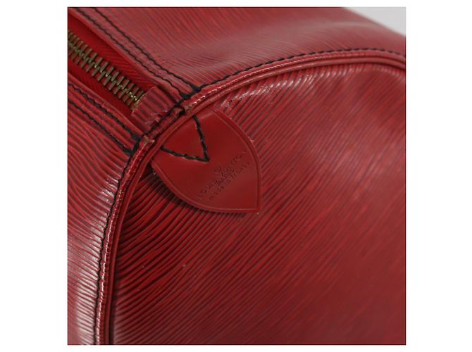 LOUIS VUITTON Epi Keepall 45 Borsa Boston Rossa M42977 LV Auth BA8834 Rosso - vista 19